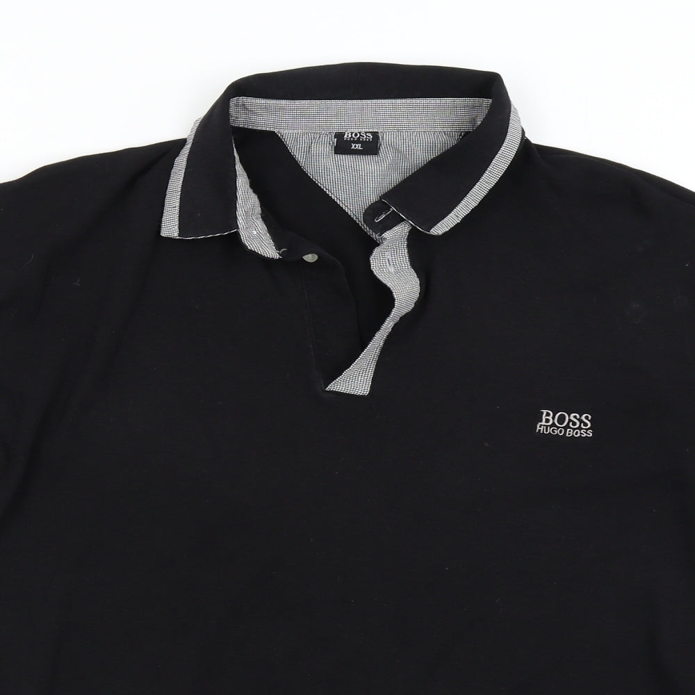 Hogh Boss Mens Black    Polo Size 2XL