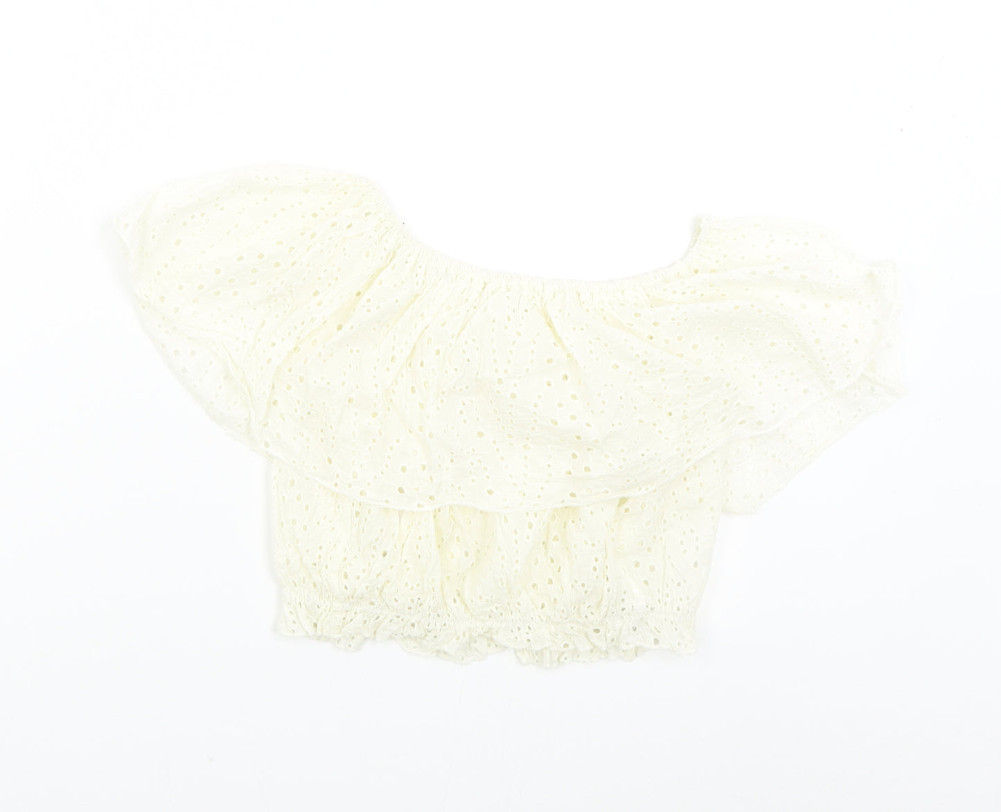 Lara Ethnics Womens Ivory   Basic Blouse Size S