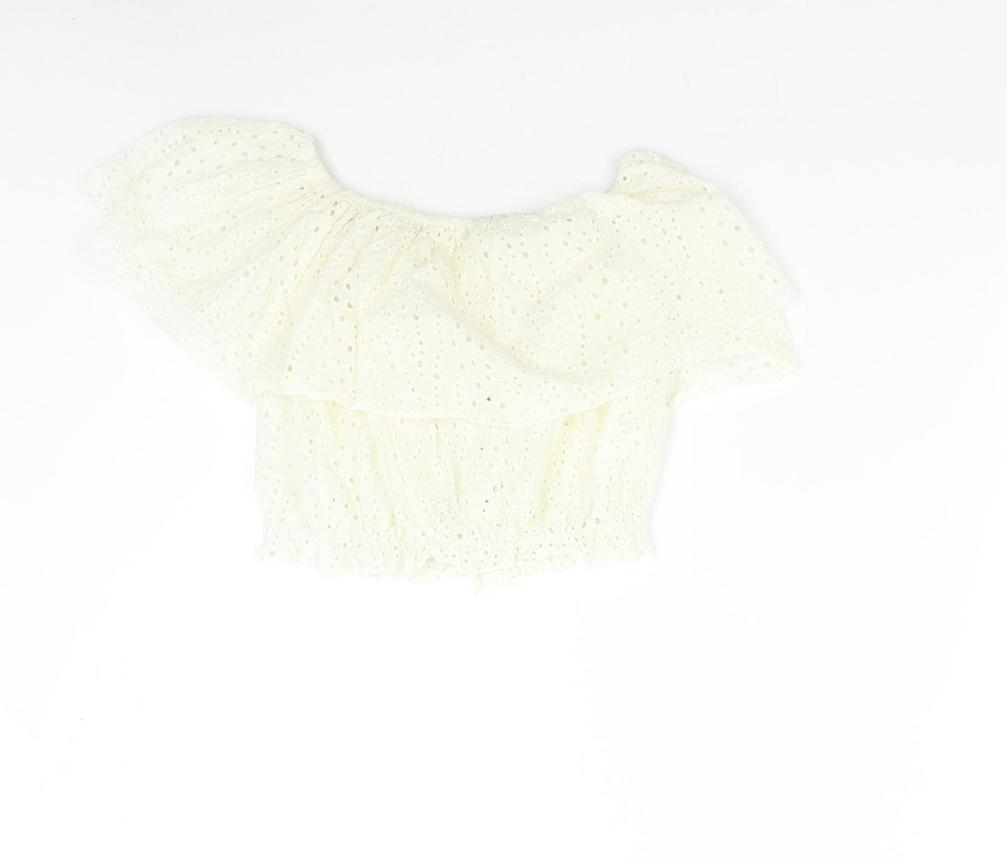 Lara Ethnics Womens Ivory   Basic Blouse Size S