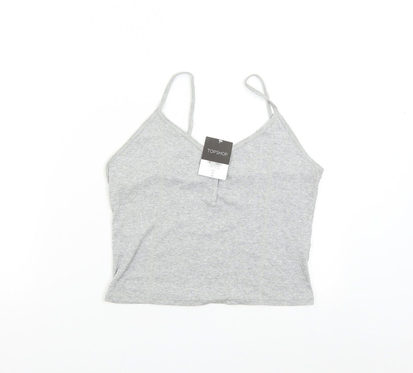 Topshop Womens Grey   Camisole Tank Size 16