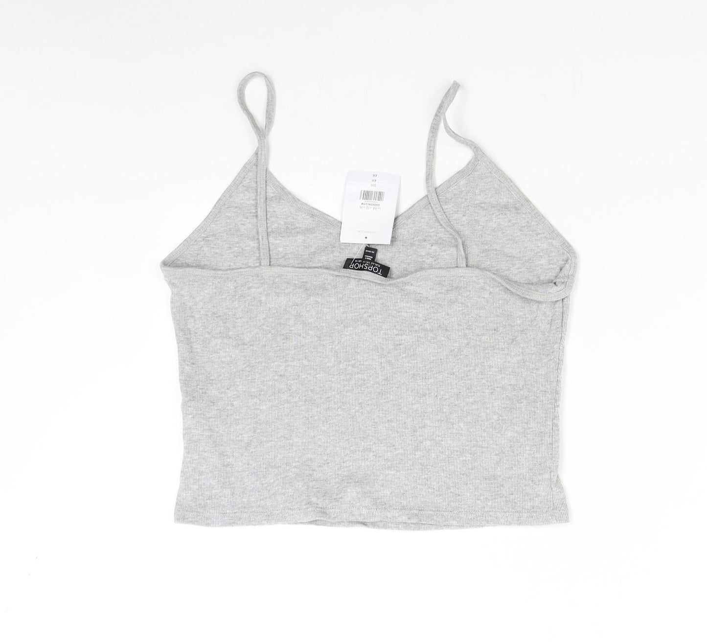 Topshop Womens Grey   Camisole Tank Size 16