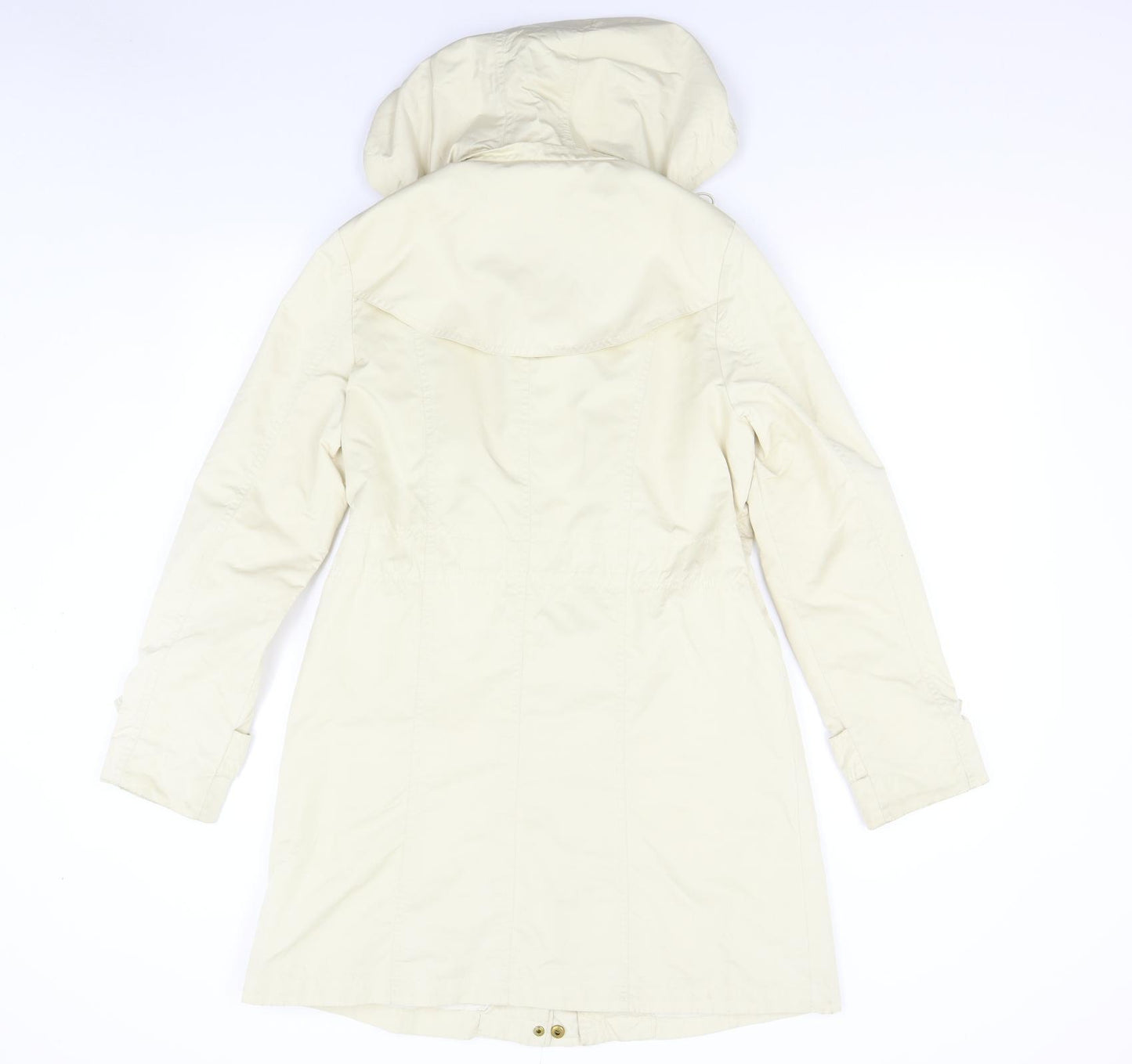 Ellen Tracey Womens Beige   Overcoat Coat Size S