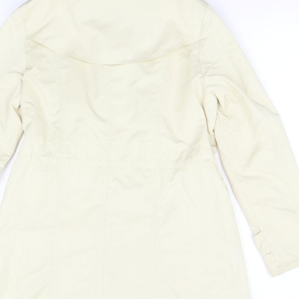 Ellen Tracey Womens Beige   Overcoat Coat Size S