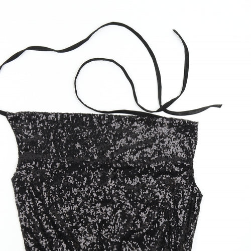 Missguided Womens Black   Bodysuit One-Piece Size 12