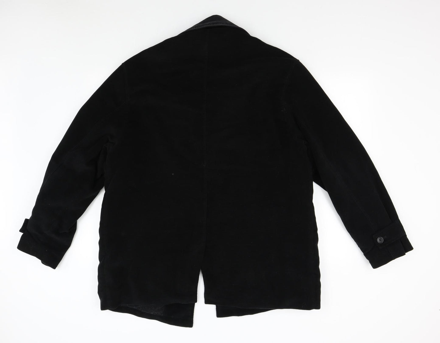 M&S Mens Black   Overcoat Coat Size M