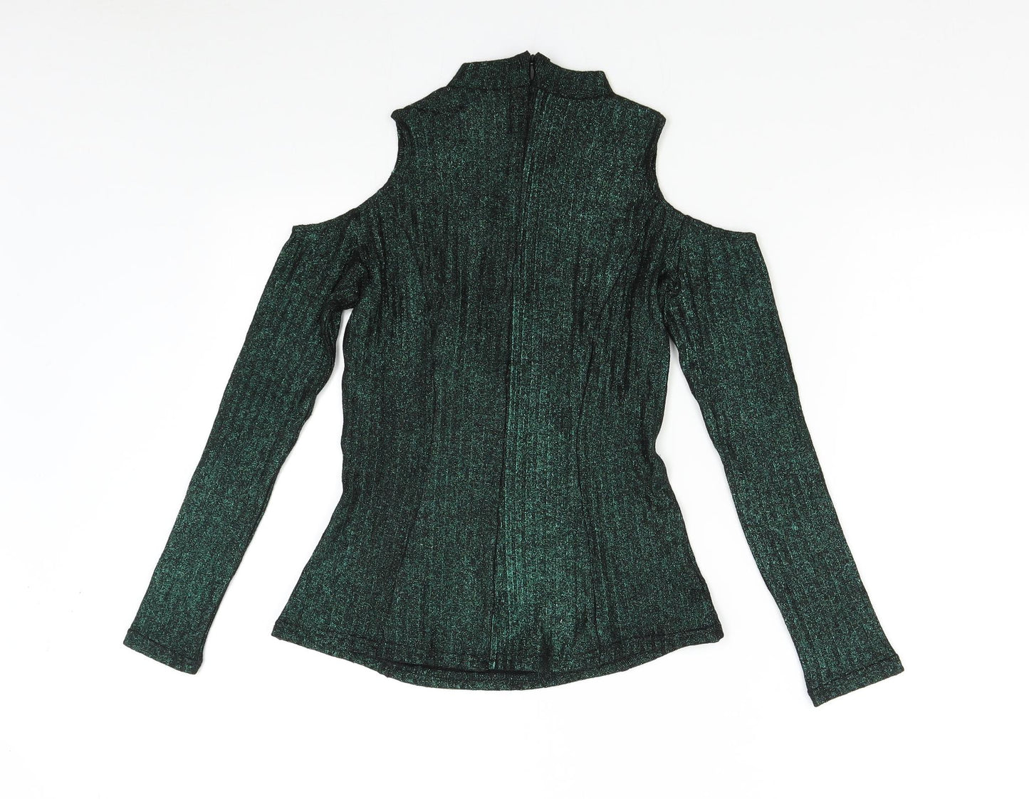 Jovonna Womens Green  Knit Pullover Jumper Size 8
