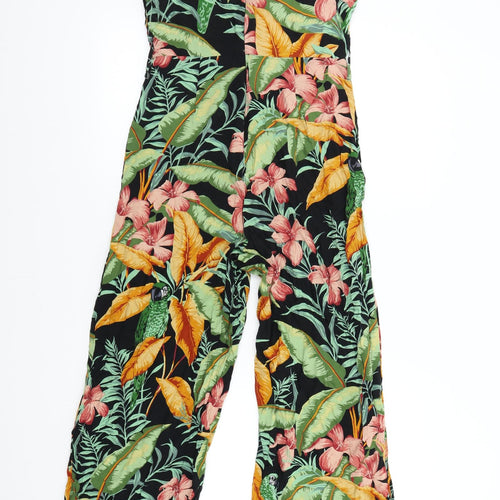 Warehouse Womens Multicoloured Floral  Jumpsuit One-Piece Size 8