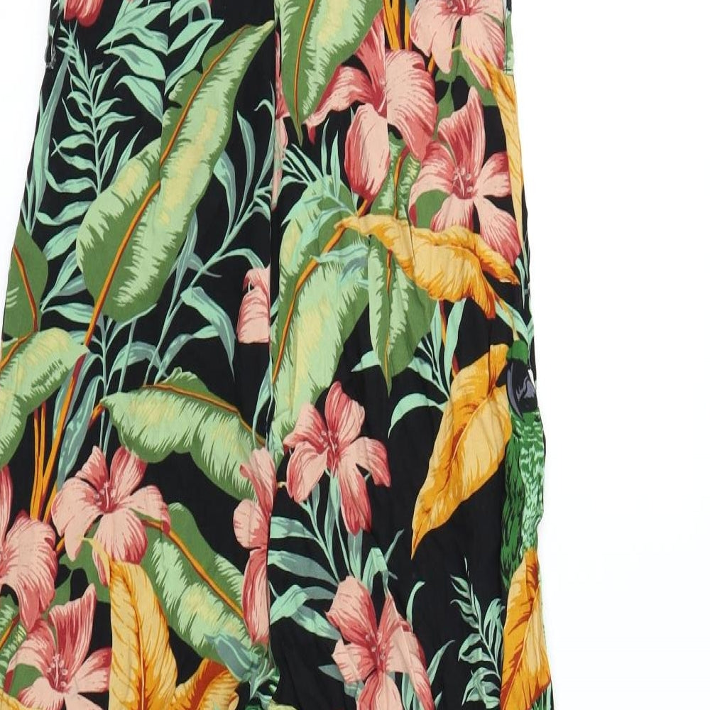 Warehouse Womens Multicoloured Floral  Jumpsuit One-Piece Size 8