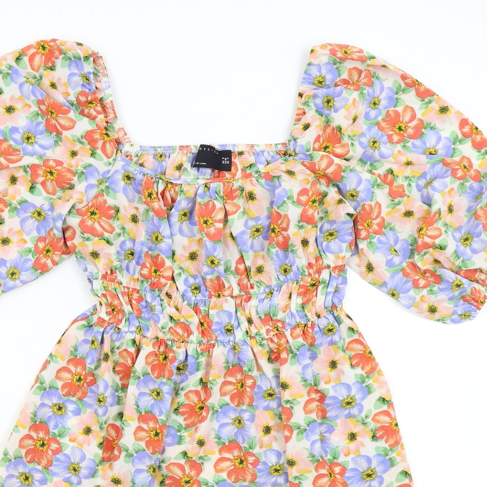 ASOS Womens Multicoloured Floral  Slip Dress  Size 8