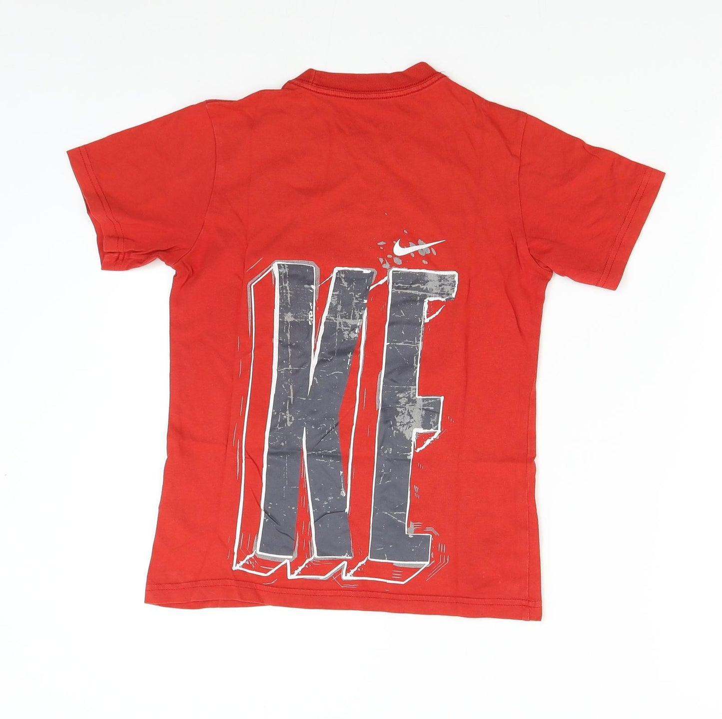 Nike Boys Red   Basic T-Shirt Size 8-9 Years  - Football