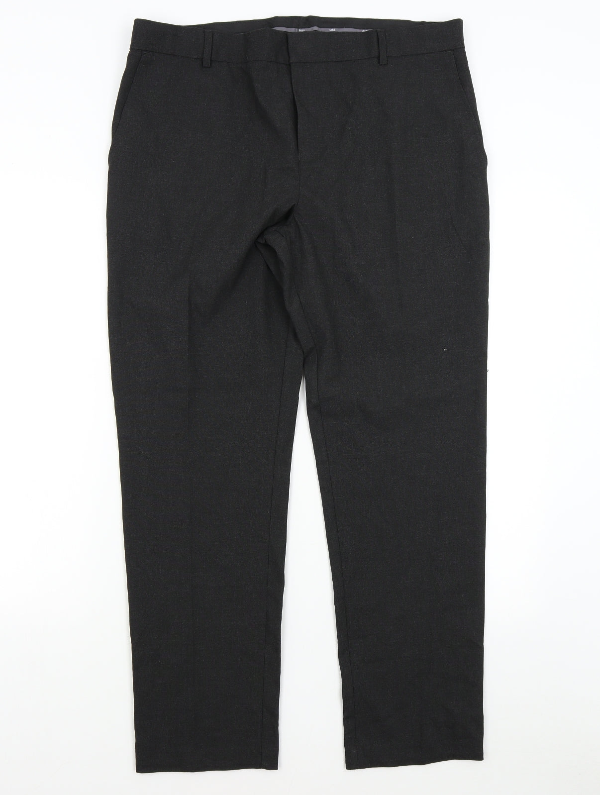 M&S Boys Grey   Dress Pants Trousers Size 16 Years - 17 - 18 Years Schoolwear