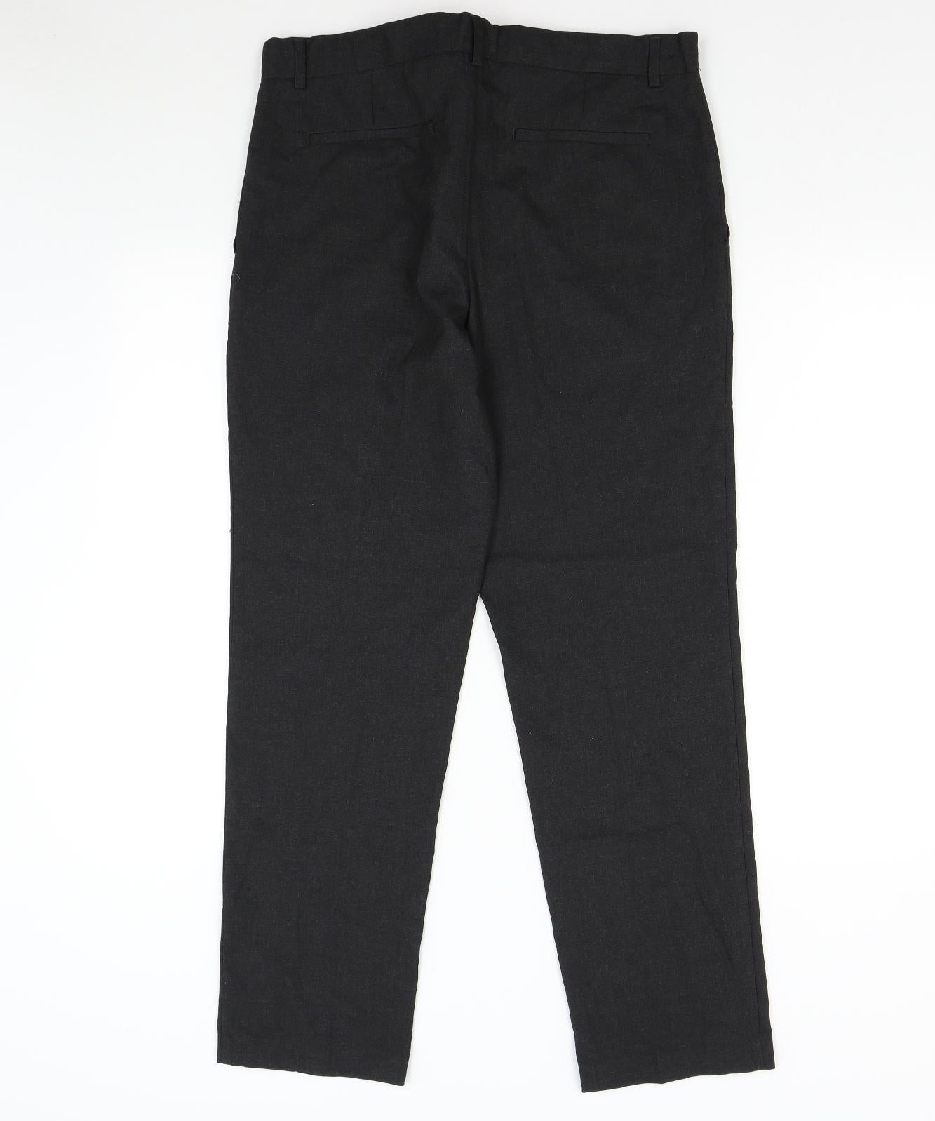 M&S Boys Grey   Dress Pants Trousers Size 16 Years - 17 - 18 Years Schoolwear