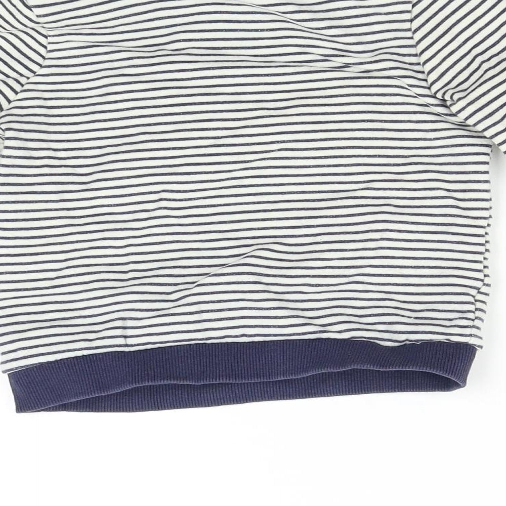 Primark Boys Multicoloured Striped  Pullover Sweatshirt Size 2-3 Years  - Happy