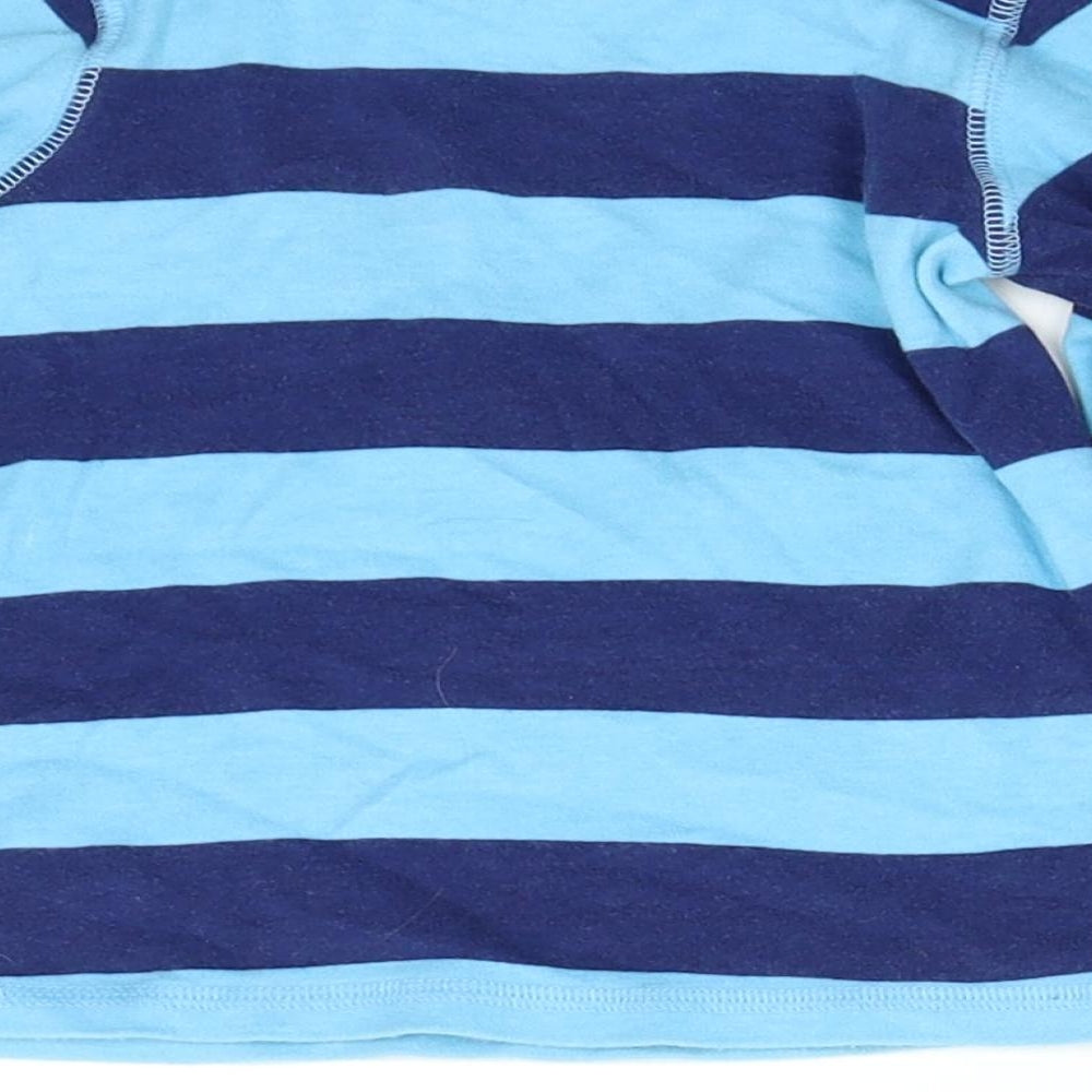 NEXT Boys Blue Striped  Basic T-Shirt Size 2-3 Years  - Dinosaur