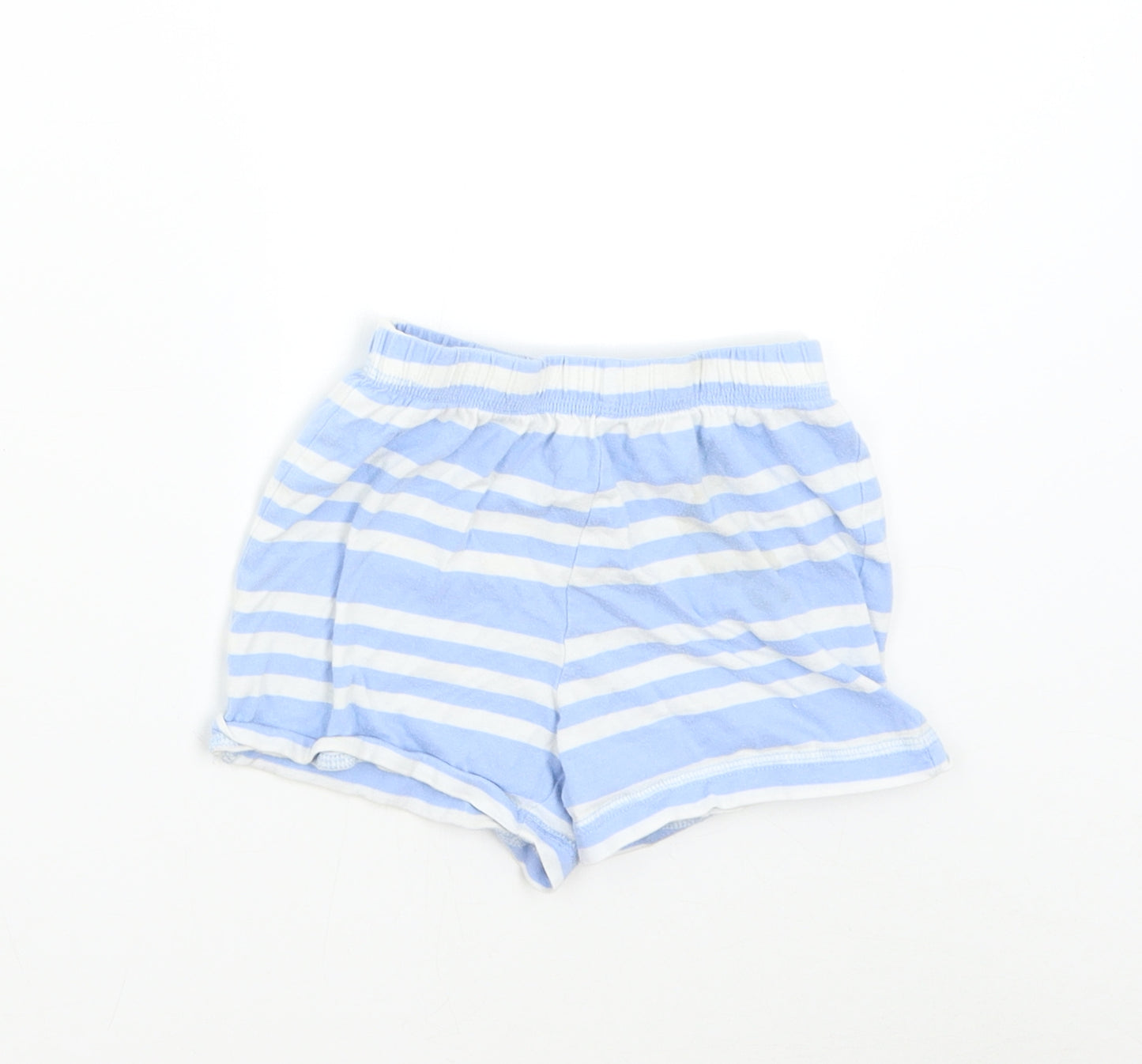 George Boys Blue Striped  Sweat Shorts Size 2-3 Years