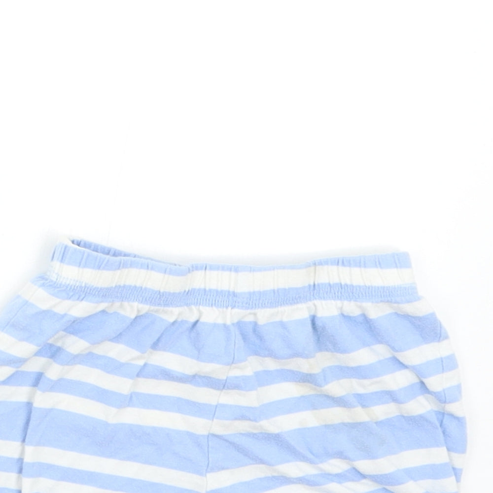 George Boys Blue Striped  Sweat Shorts Size 2-3 Years