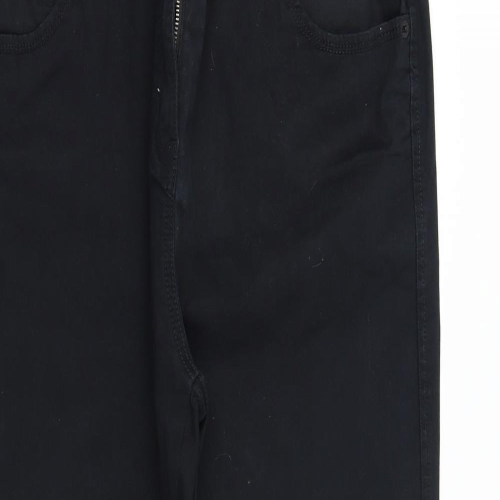 M&S Womens Black   Trousers  Size 18 L29 in