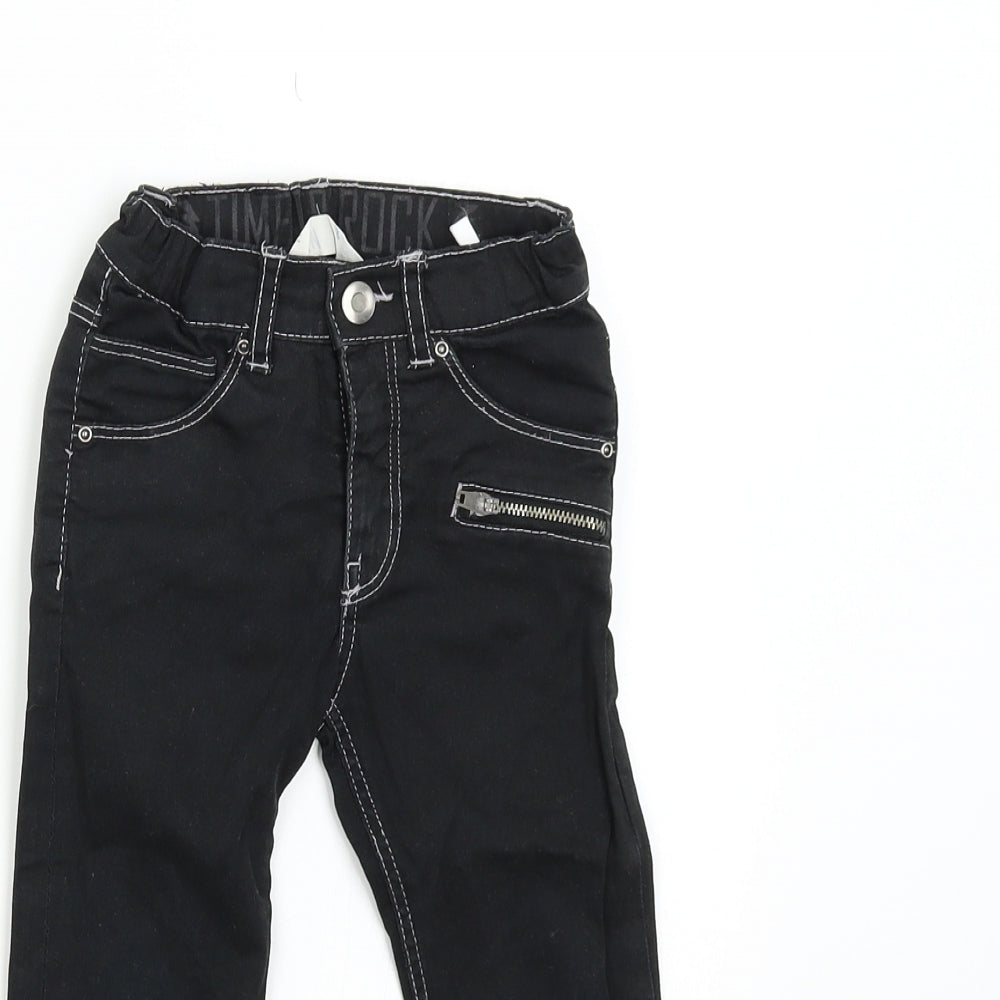 H&M Boys Black  Denim Straight Jeans Size 2-3 Years