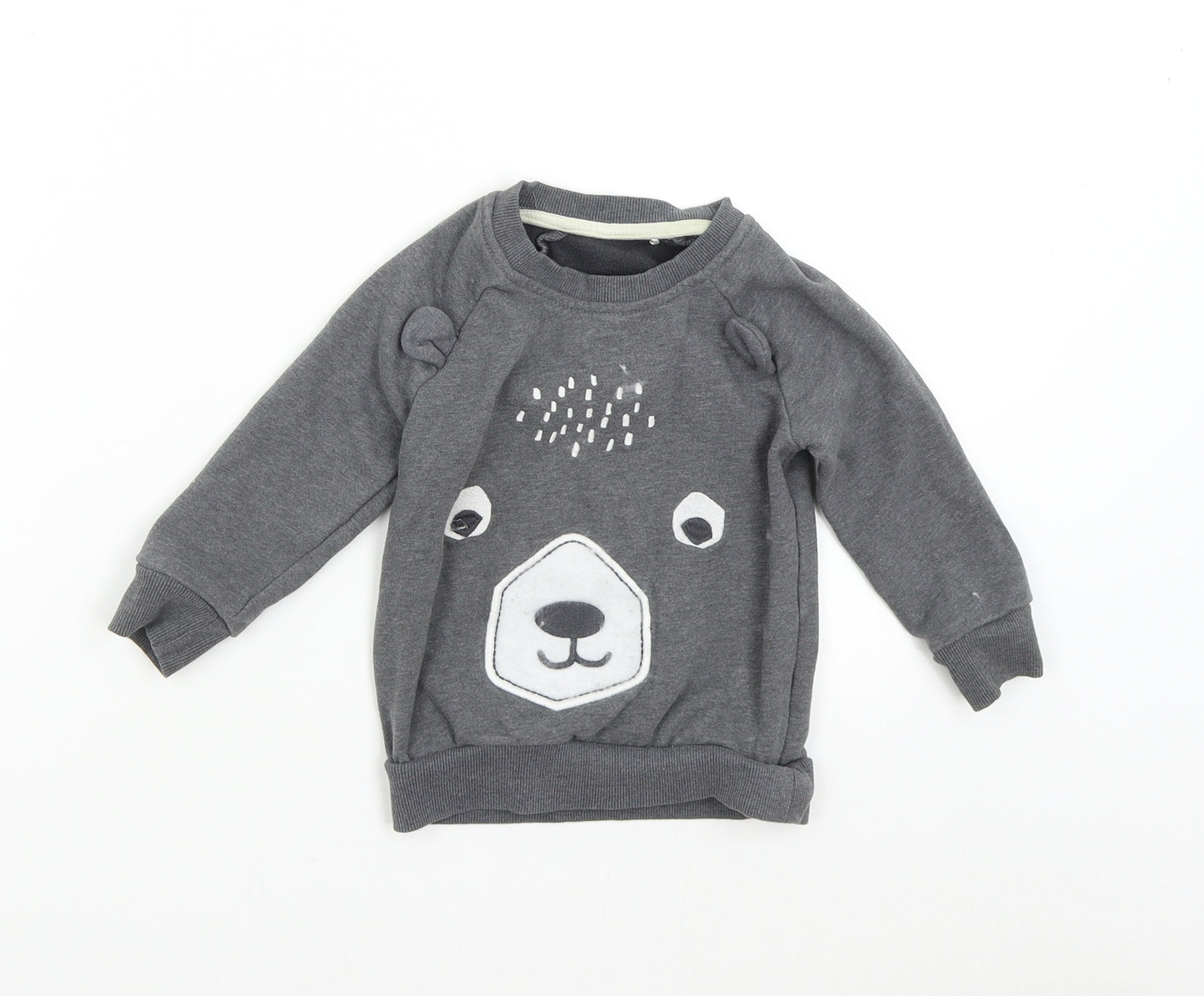 George Boys Grey   Pullover Sweatshirt Size 2-3 Years  - Bear