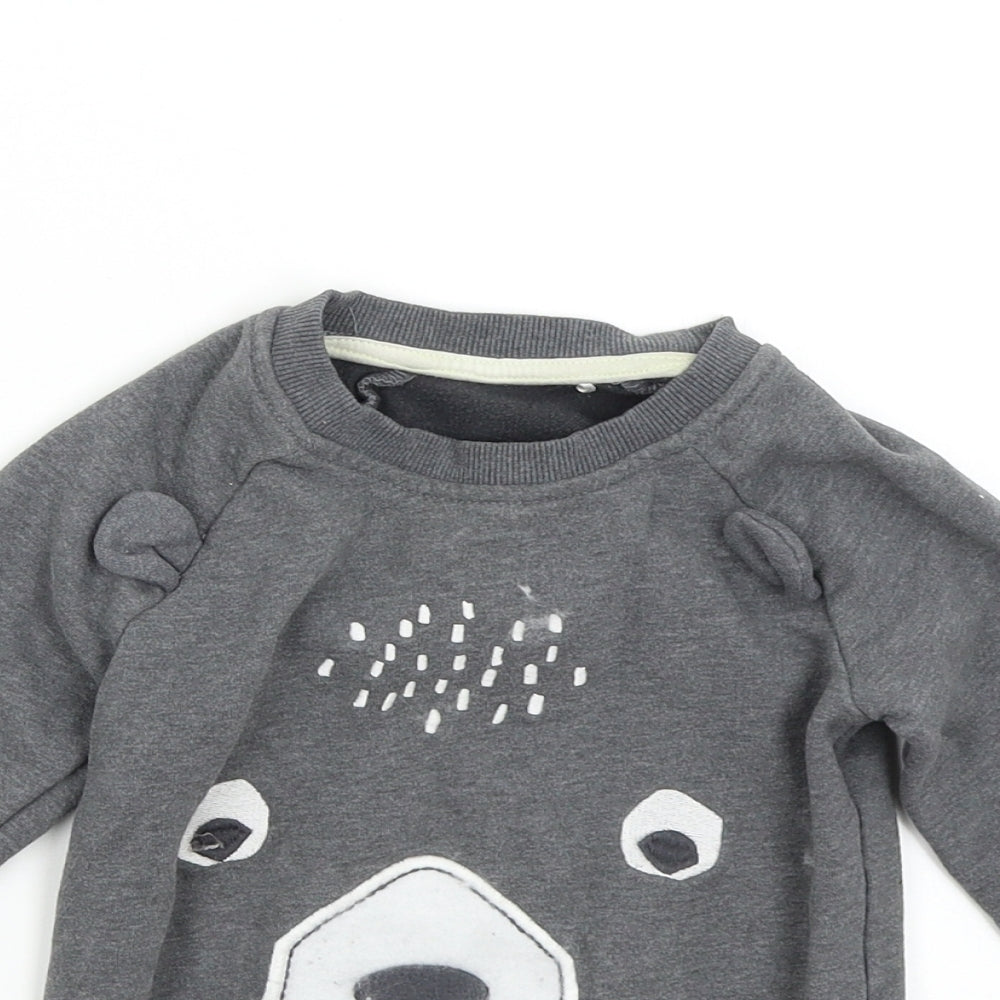 George Boys Grey   Pullover Sweatshirt Size 2-3 Years  - Bear