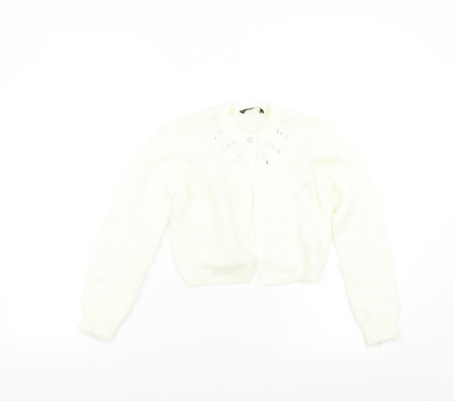 George Boys Ivory  Knit Cardigan Jumper Size 9-10 Years