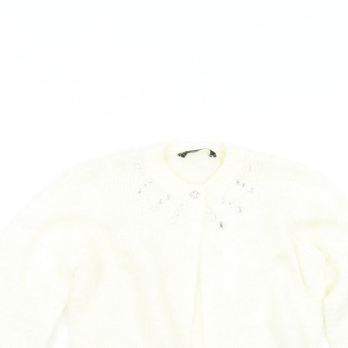 George Boys Ivory  Knit Cardigan Jumper Size 9-10 Years