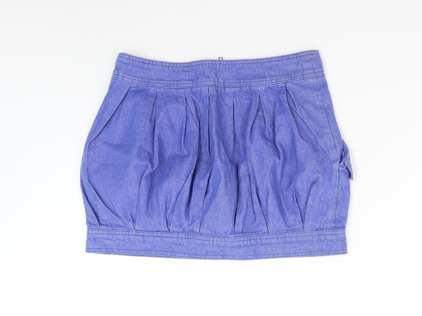 Topshop Womens Blue  Denim Mini Skirt Size 10