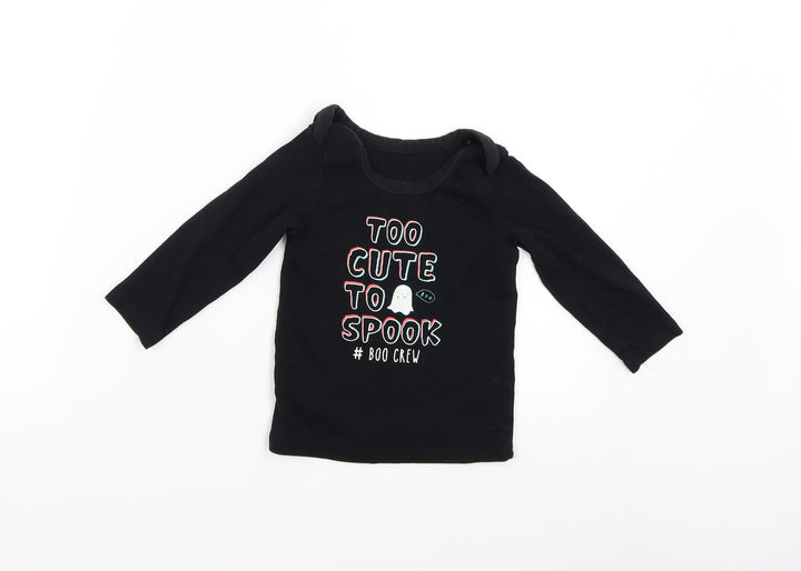 George Baby Black Basic T-Shirt Size 18-24 Months - Too Cute