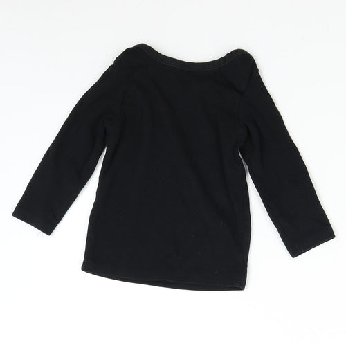 George Baby Black   Basic T-Shirt Size 18-24 Months  - Too Cute