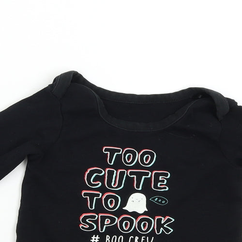 George Baby Black   Basic T-Shirt Size 18-24 Months  - Too Cute