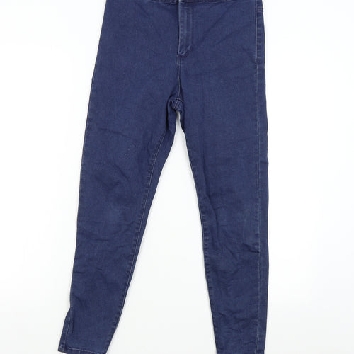Primark Womens Blue  Denim Skinny Jeans Size 12 L24 in