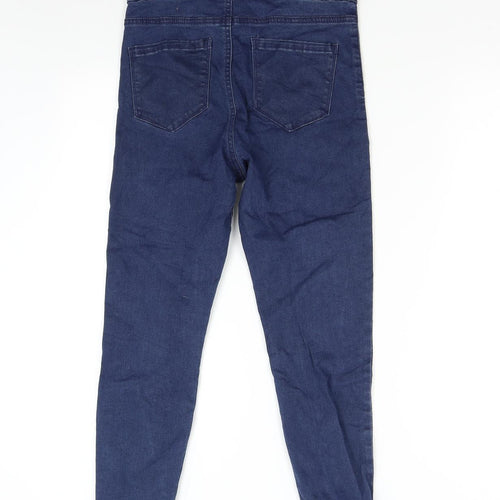 Primark Womens Blue  Denim Skinny Jeans Size 12 L24 in