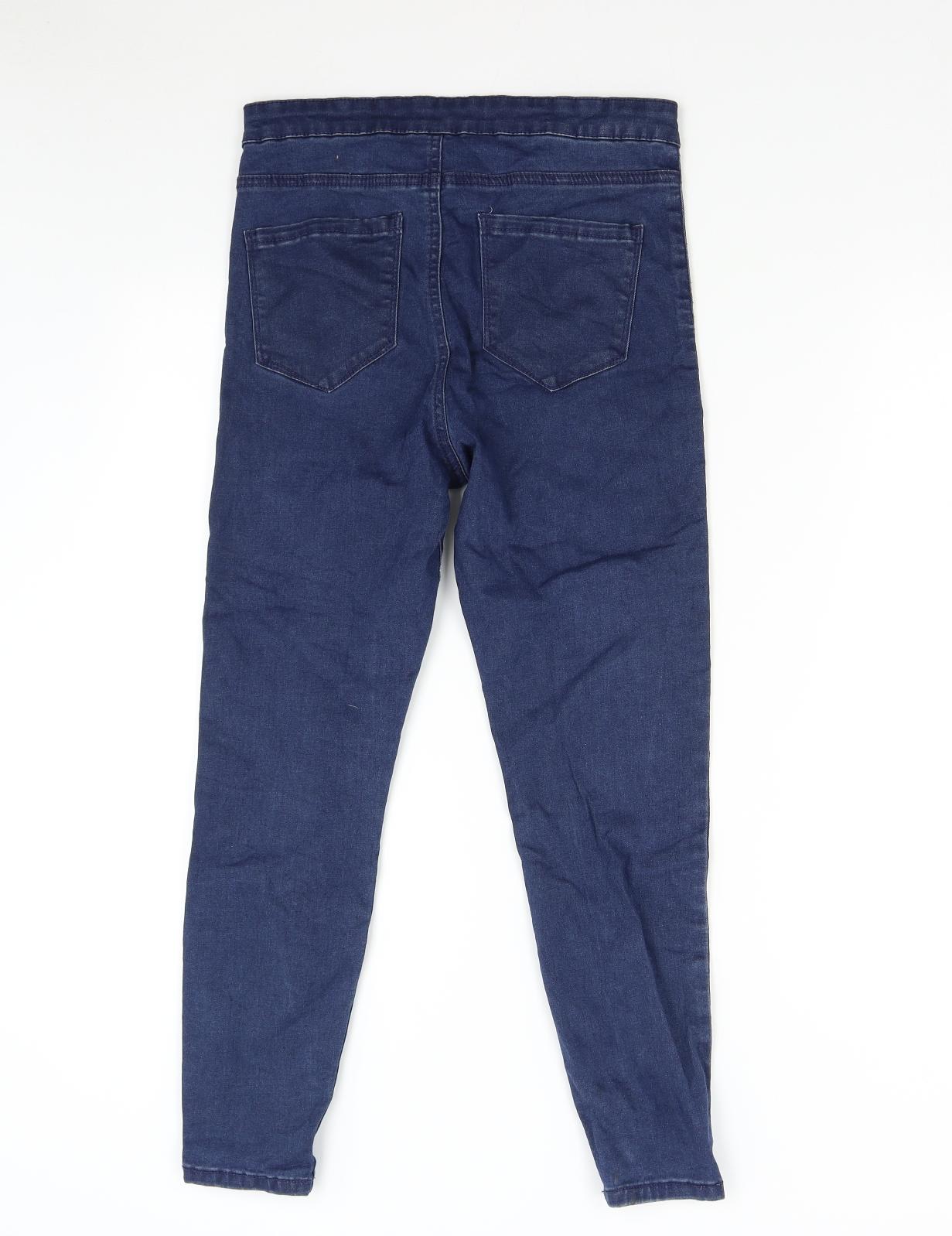 Primark Womens Blue  Denim Skinny Jeans Size 12 L24 in