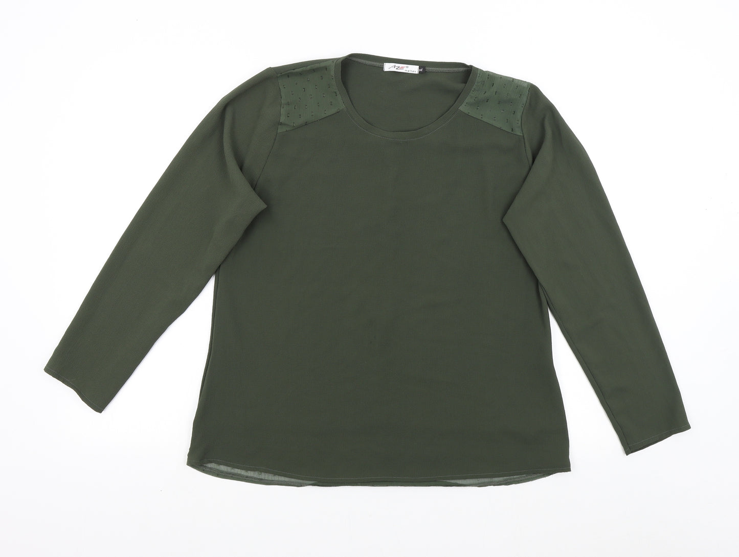 Malhas Womens Green   Basic Blouse Size XL