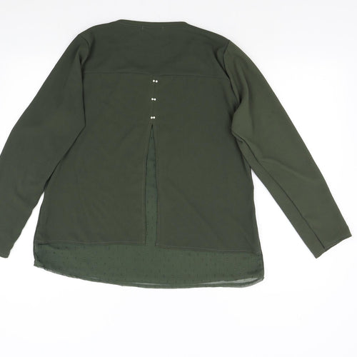 Malhas Womens Green   Basic Blouse Size XL