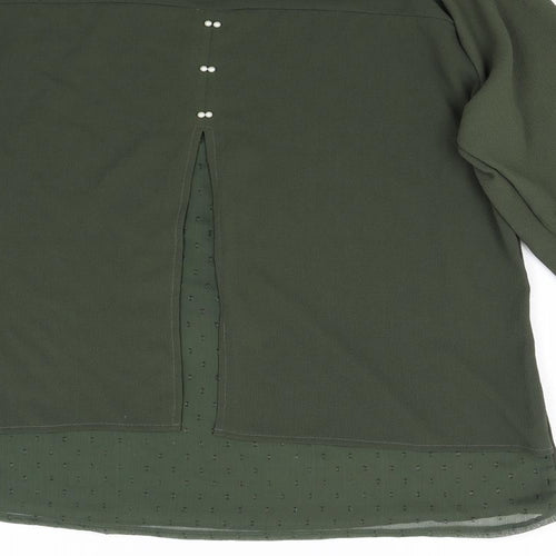 Malhas Womens Green   Basic Blouse Size XL
