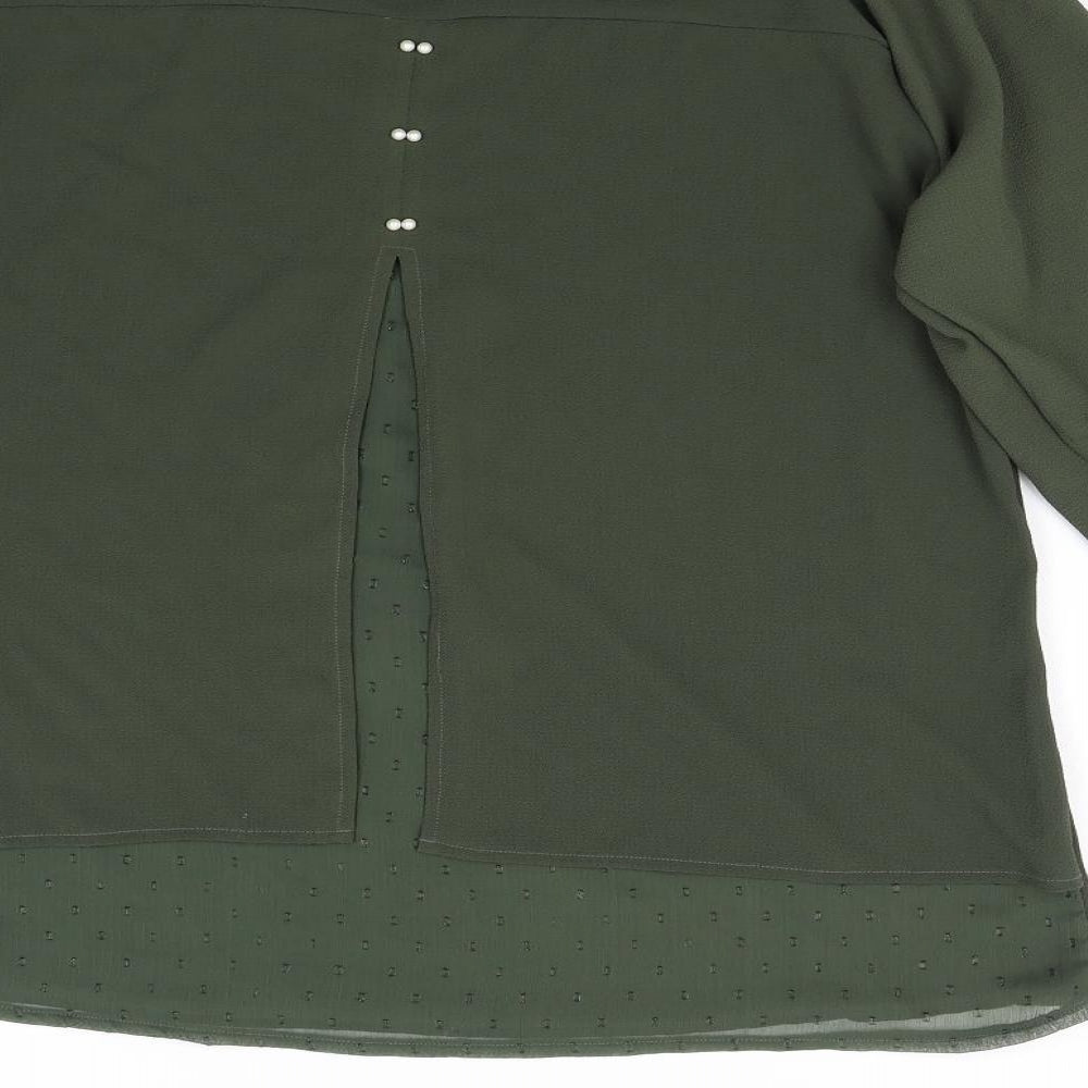 Malhas Womens Green   Basic Blouse Size XL