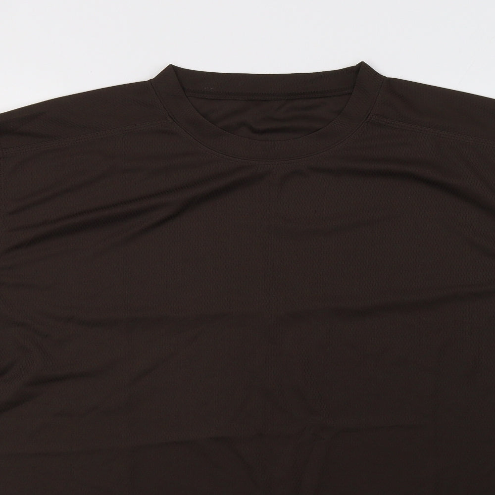Preworn Mens Brown    T-Shirt Size XL
