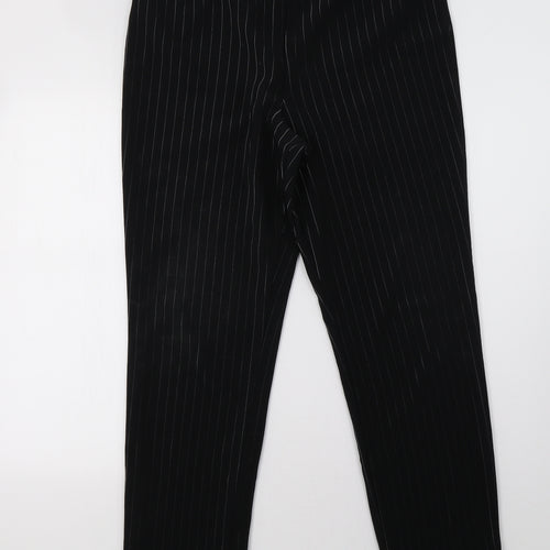 classice women Womens Black Striped  Trousers  Size 16 L32 in
