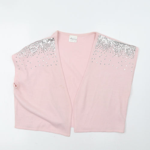 being casual Womens Pink   Cardigan Jumper Size 16