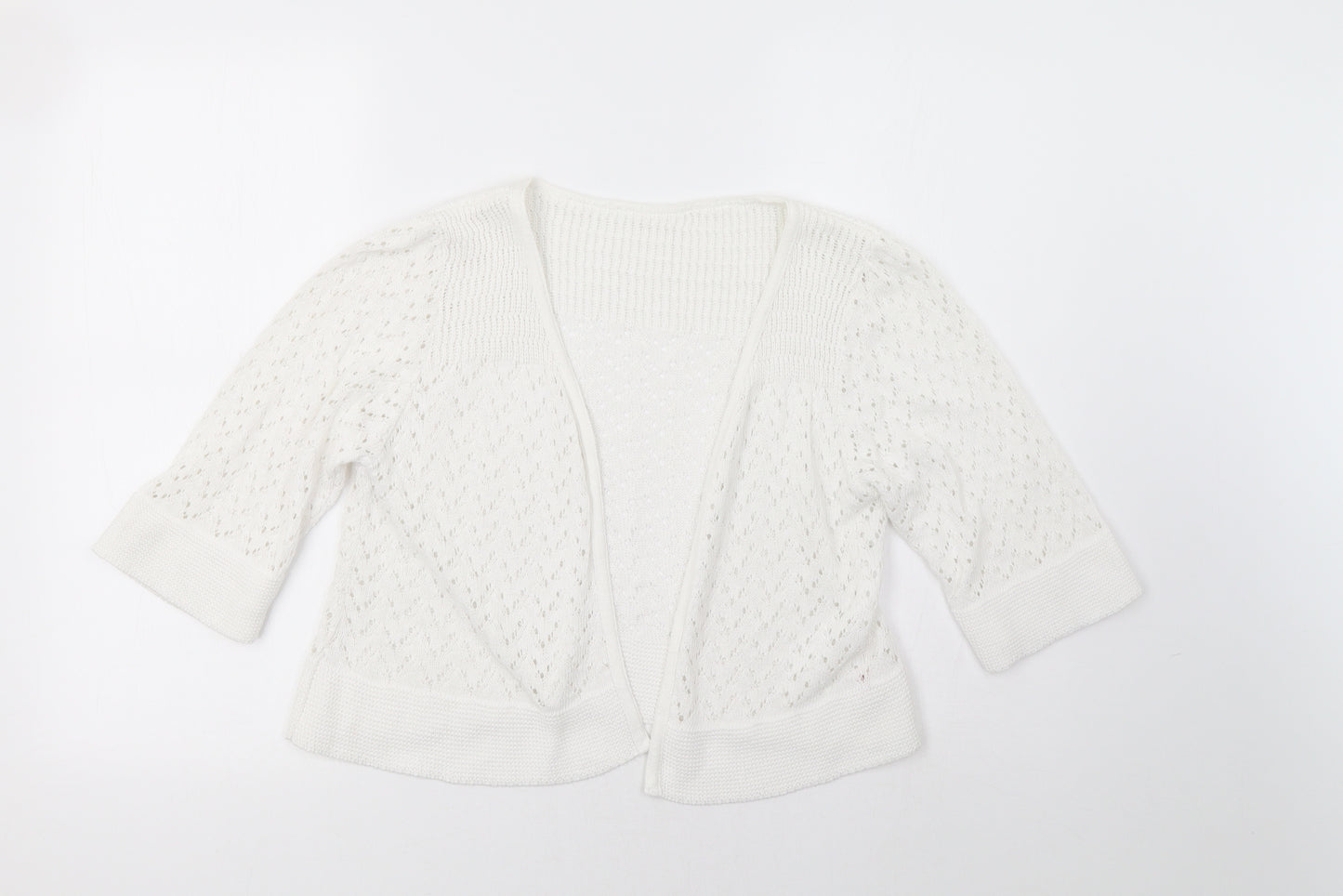 Glamorous Womens White   Cardigan Jumper Size 16