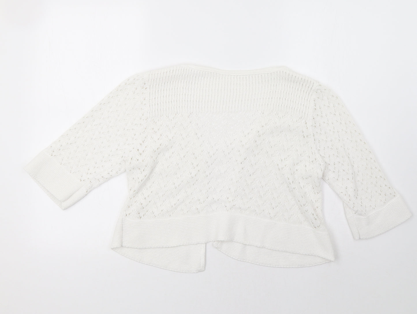 Glamorous Womens White   Cardigan Jumper Size 16