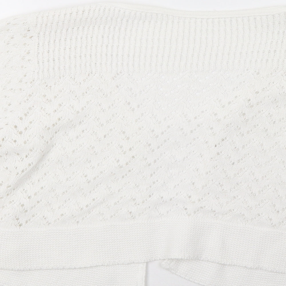 Glamorous Womens White   Cardigan Jumper Size 16