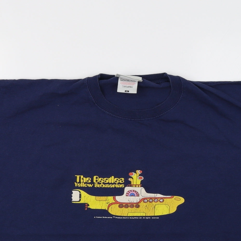 Gildan Mens Blue    T-Shirt Size XL