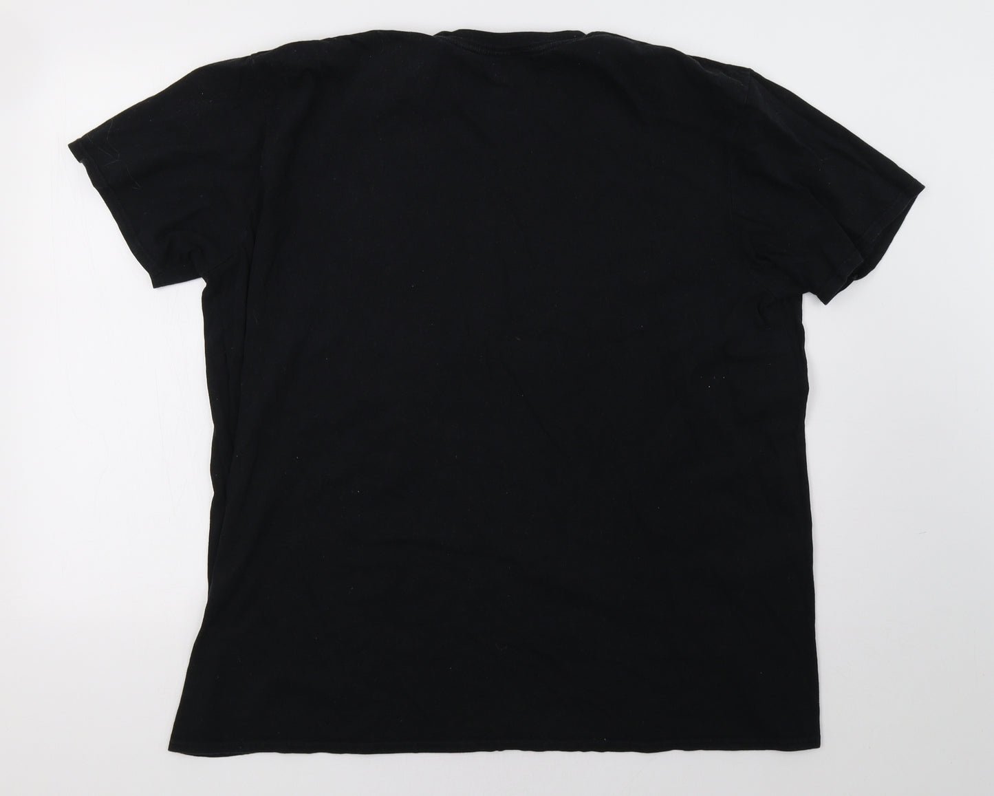 Gildan Mens Black    T-Shirt Size 2XL  - The beatles