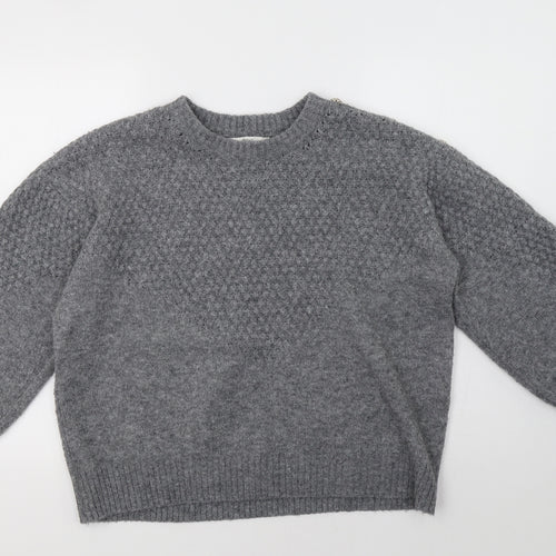 NEXT Womens Grey   Pullover Sweatshirt Size L