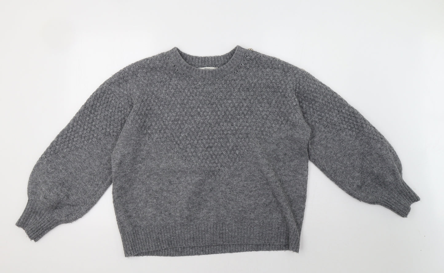 NEXT Womens Grey   Pullover Sweatshirt Size L
