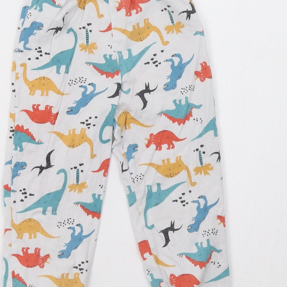 Matalan Boys White Polka Dot   Pyjama Pants Size 2-3 Years