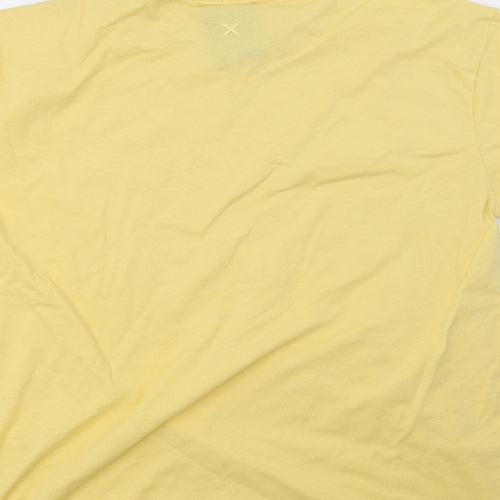 COLLUSION Womens Yellow   Basic T-Shirt Size 10