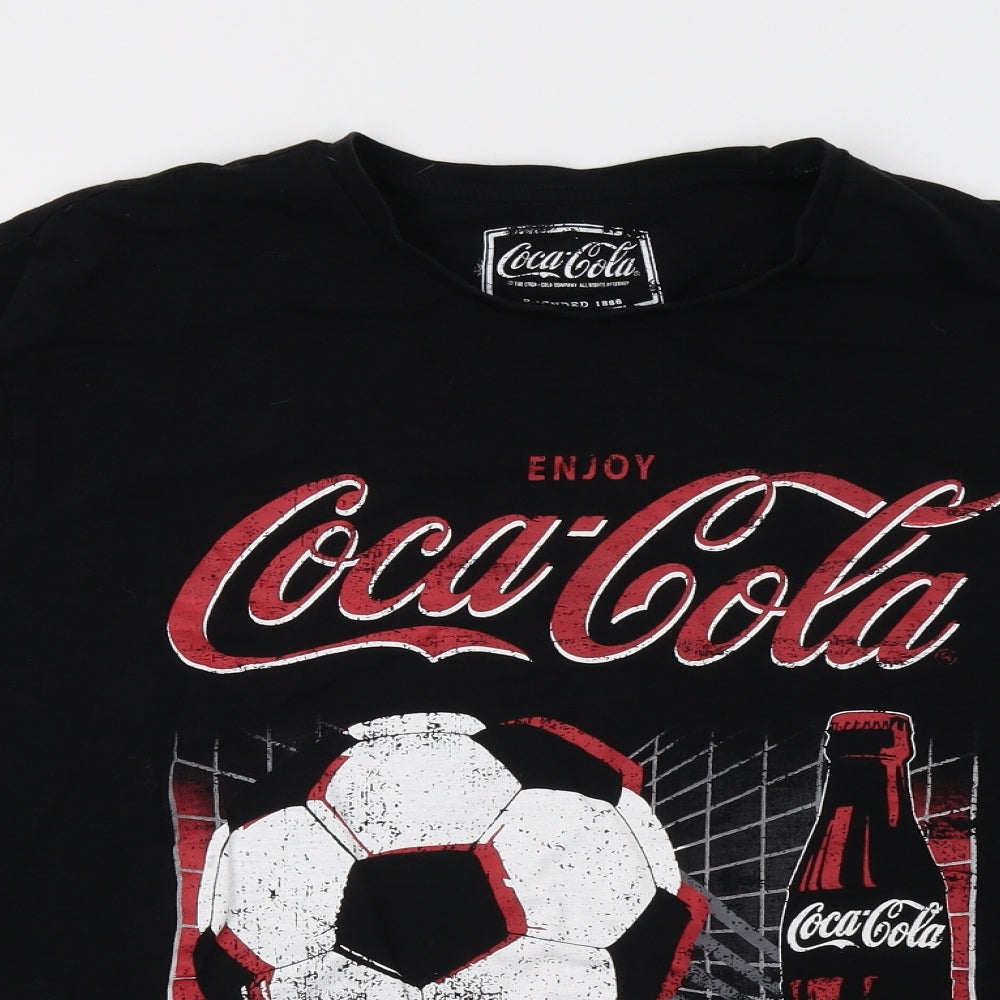 F&F Mens Black    T-Shirt Size 3XL  - coca cola